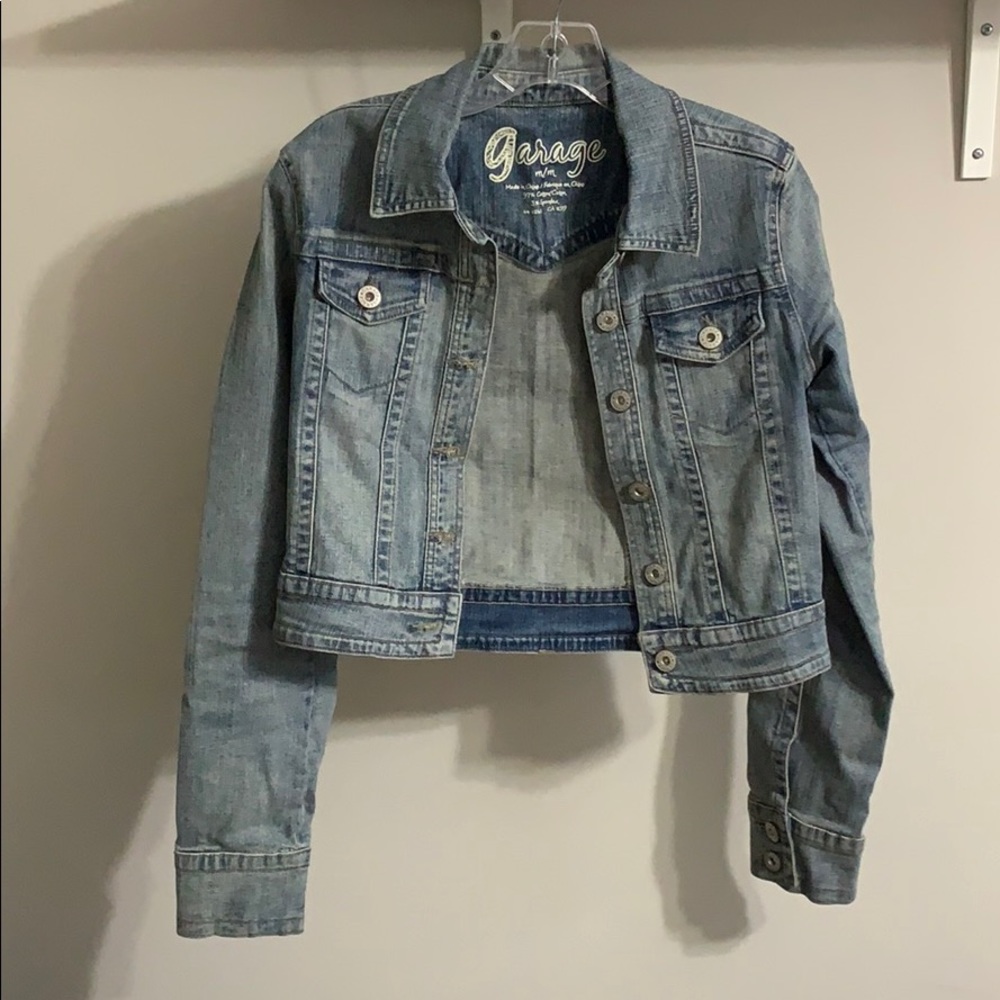 2/$30 cropped Jean jacket